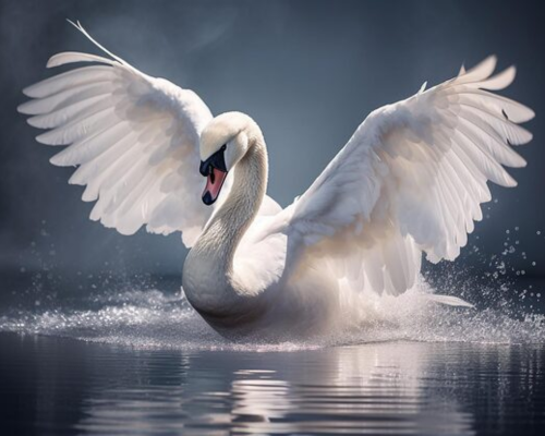 Swan- Graceful White Type of Bird