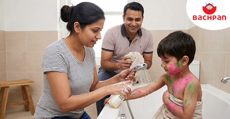 After Holi Skin Care Routine for Kids