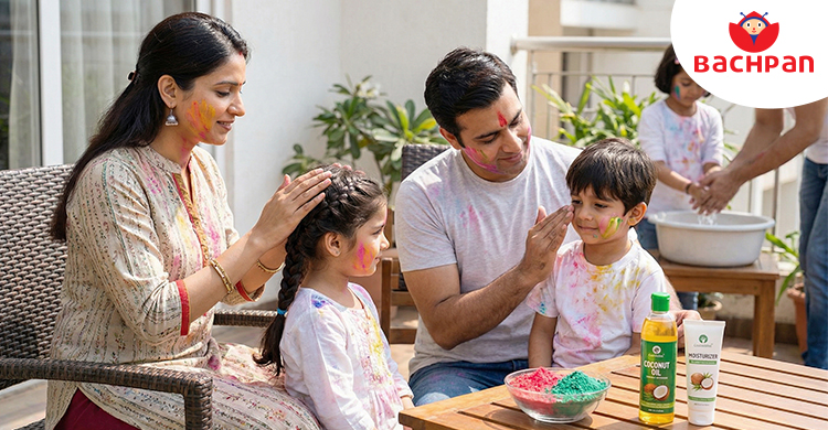 Before Holi – Skin Protection Tips for Kids