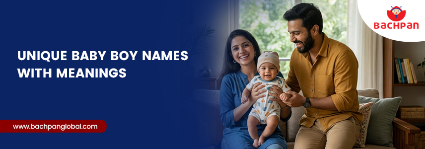 100 Unique Baby Boy Names with Meanings (Latest & Trending)