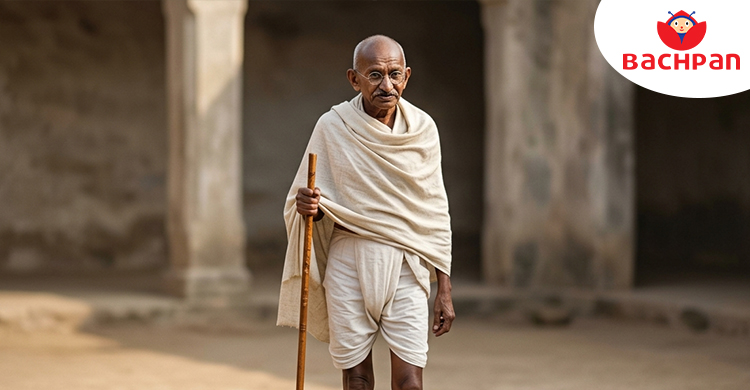 Mahatma Gandhi, one of the greatest national leaders of India and Father of the Nation