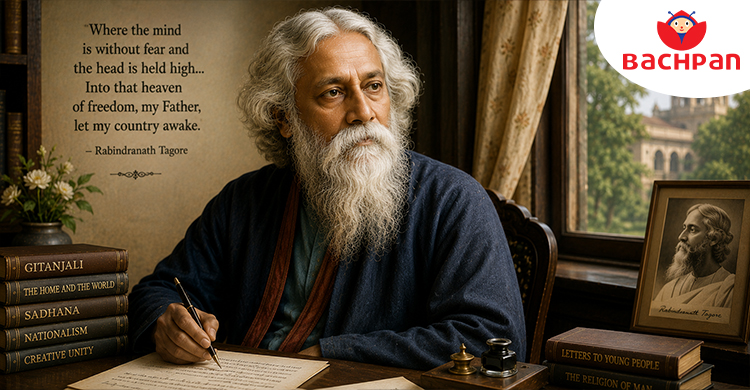 Rabindranath Tagore, Nobel laureate and one of the influential national leaders of India