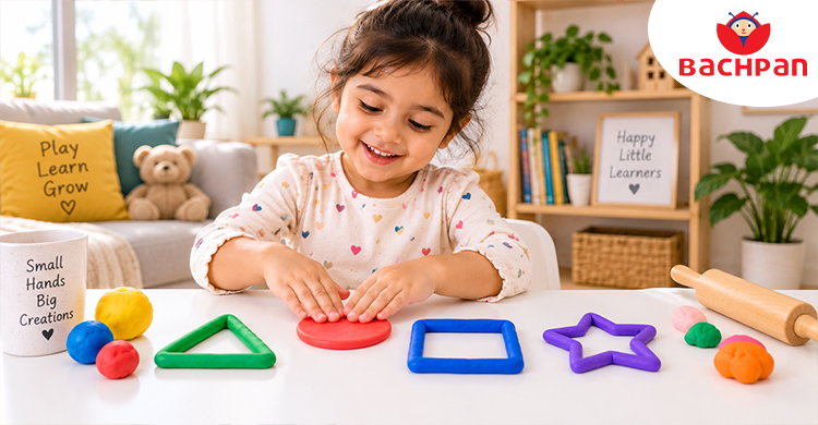 Fun activities to teach shape names to kids through play