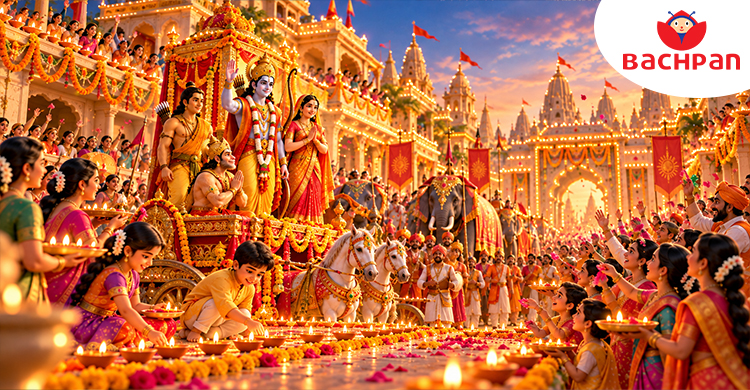 Ayodhya celebrates Lord Rama's return with lights and festivities