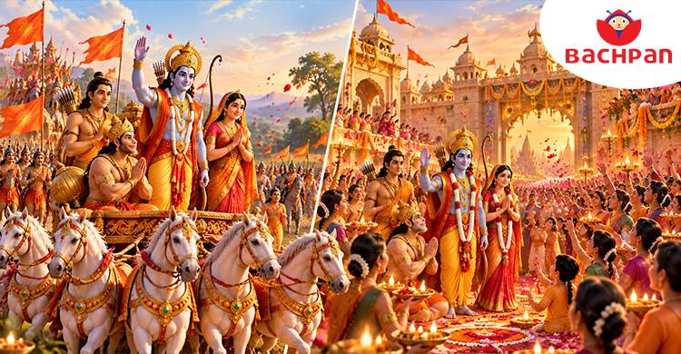 Ayodhya welcomes Lord Rama after his return from exile