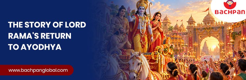 Diwali story for kids about Lord Rama's return to Ayodhya