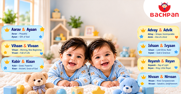 Twin baby names for boys with meaningful name ideas