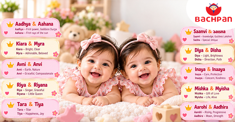Twin girls with matching name ideas and meaningful choices